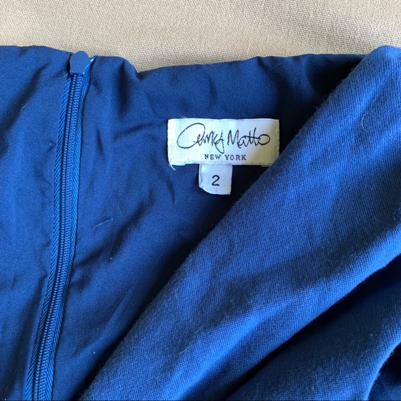 Beautiful Blue Knot Front Amy Matto Dress - Picture 3 of 5